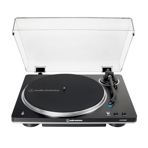 Audio-Technica AT-LP70XBT Platine automatique sans fil à entraînement par courroie (Noir/ Argent)