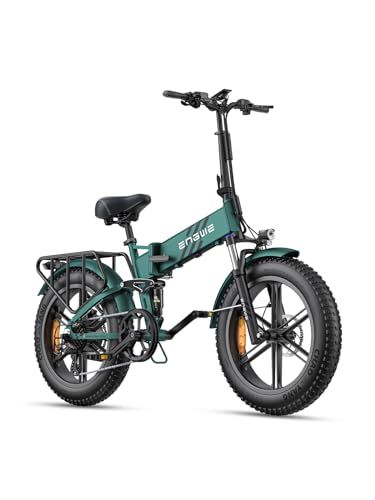 ENGWE Velo Electrique Pliable Vélo Électrique avec 20x4.0 Pouces Fat Tire,16Ah Batterie Amovible jusqu'à 150KM/110KM, Suspension complète,8 Vitesses, Engine Pro/Engine Pro 2.0