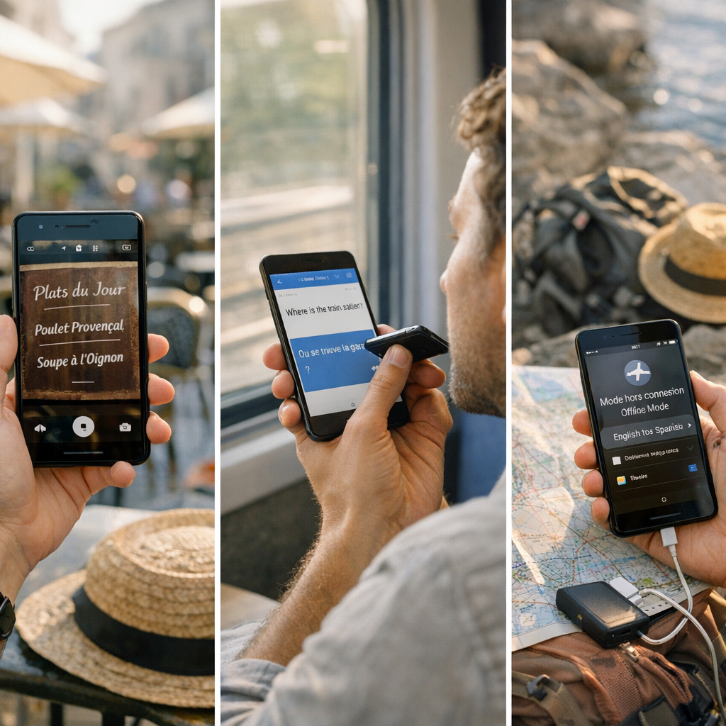 Comment utiliser GG Trad en voyage&nbsp;: photo, voix et hors connexion