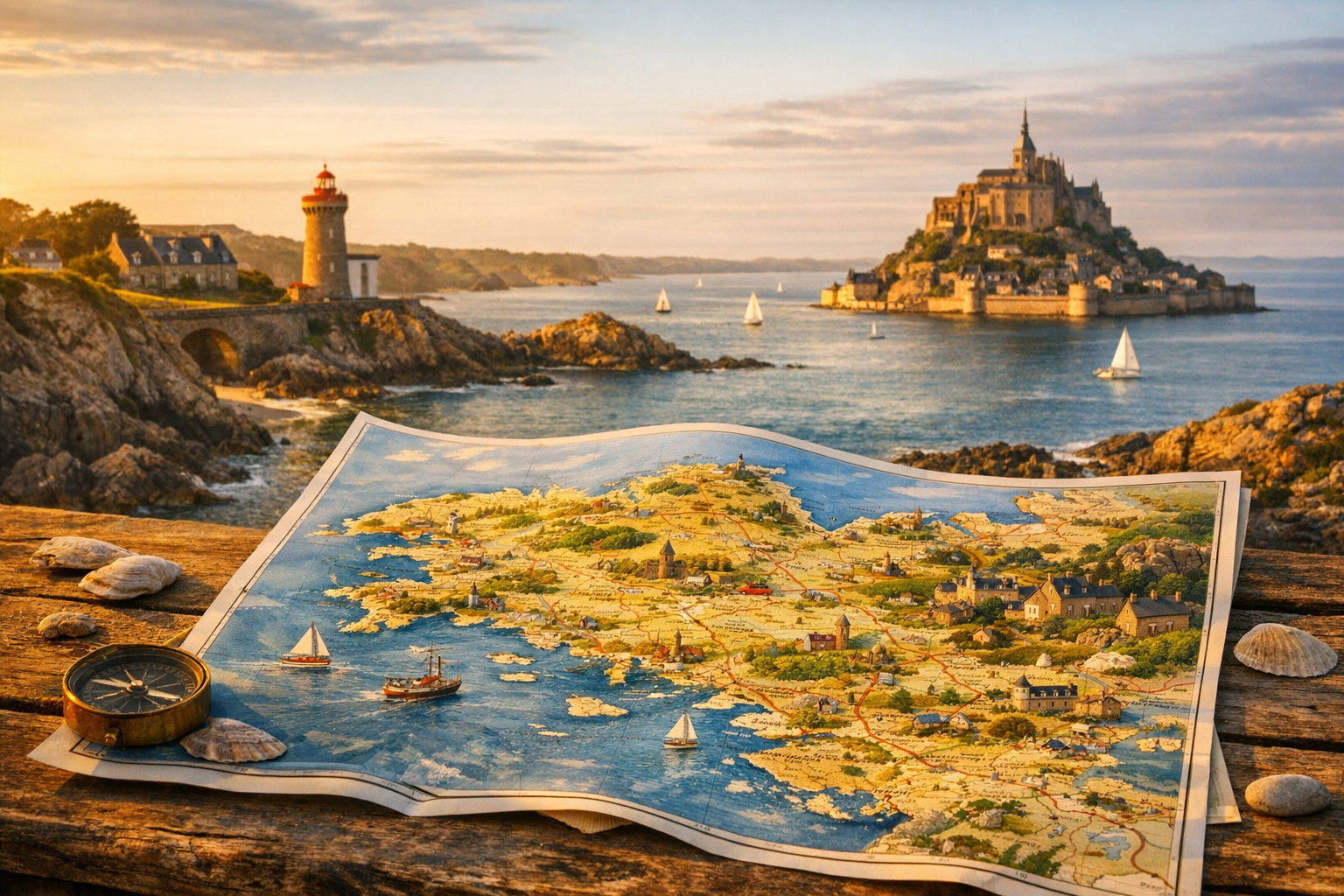Carte Bretagne touristique : le guide simple pour bien choisir