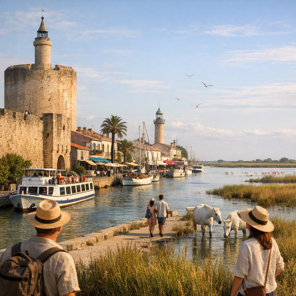 Explorer Aigues-Mortes, Le Grau-du-Roi et les escales de Petite Camargue