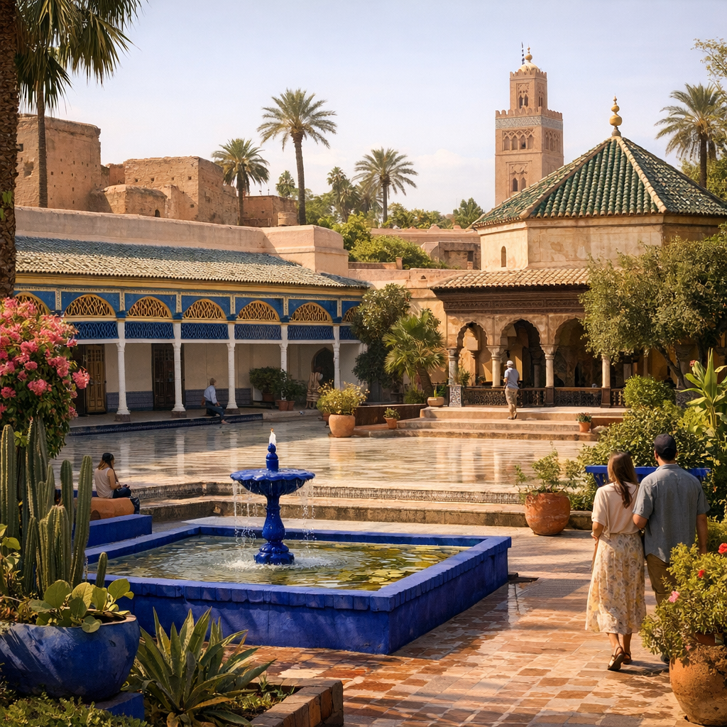 Jardins, musées et palais : le Marrakech patrimonial au calme