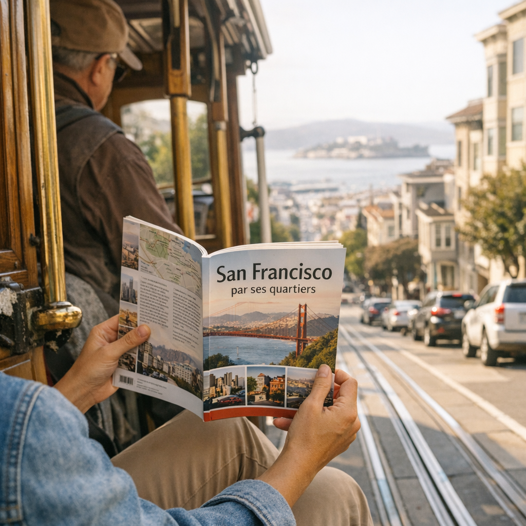 Monter dans un cable car et lire San Francisco par ses quartiers