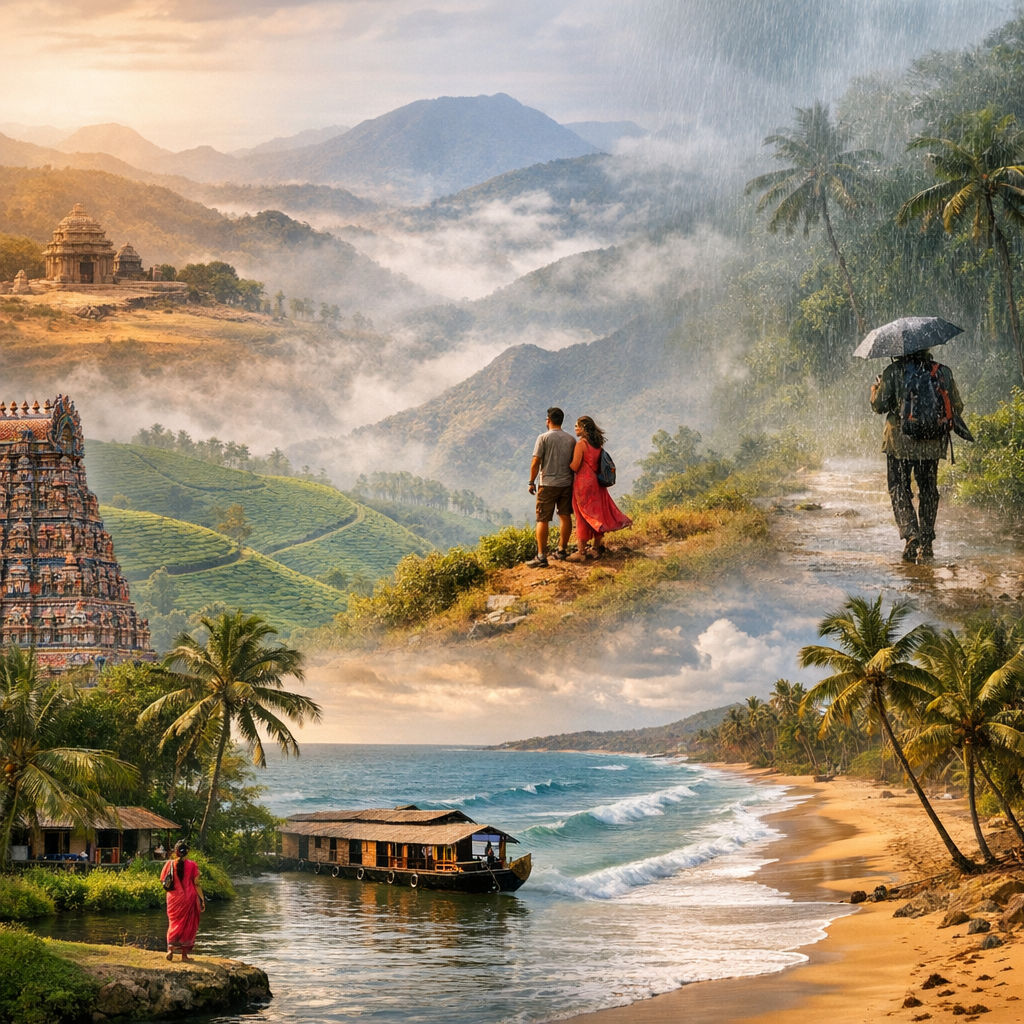 Quand partir en Inde du Sud&nbsp;: saisons, moussons et microclimats