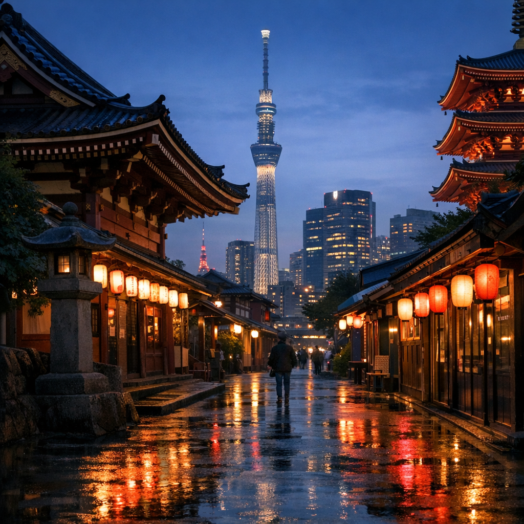 Visiter Tokyo sans courir : quartiers, itinéraires et conseils