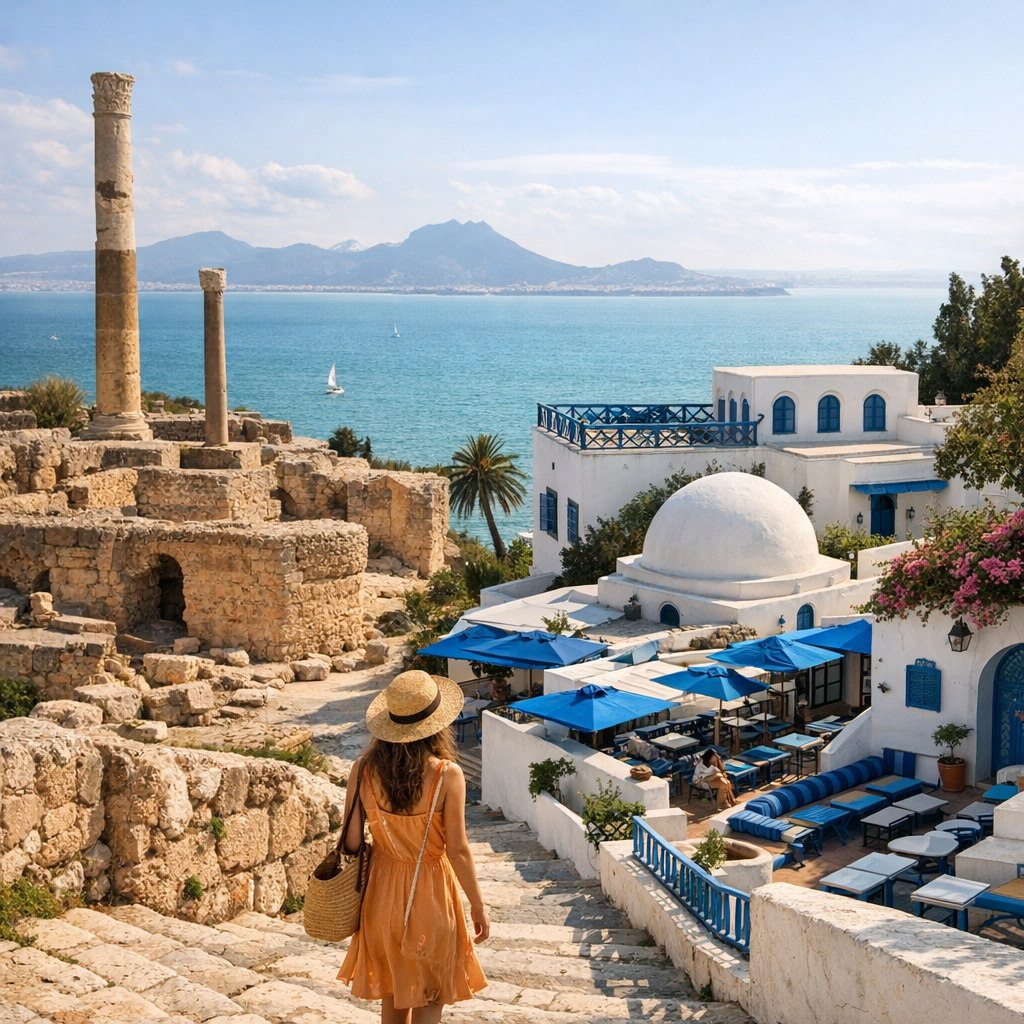 Tunis, Carthage et Sidi Bou Saïd : l’échappée la plus simple sans voiture
