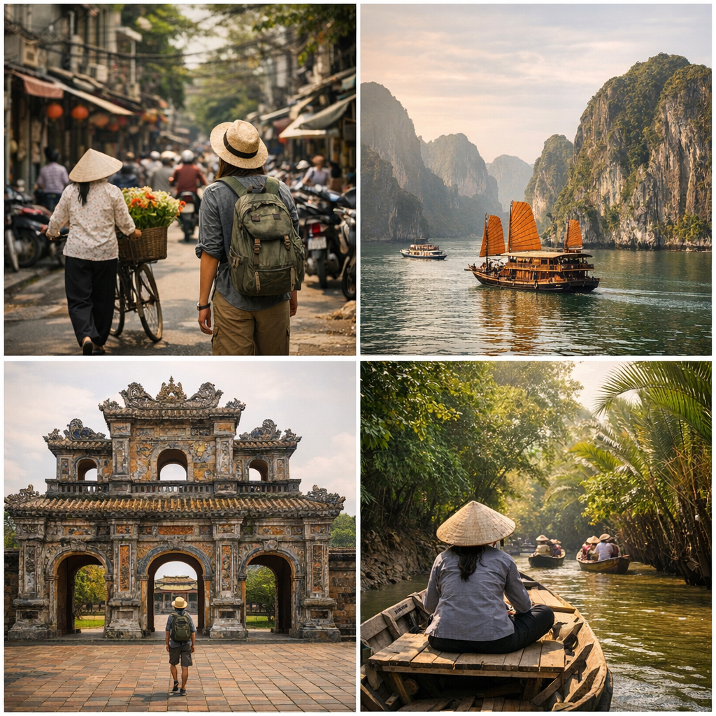 Itinéraire au Vietnam en 15 jours : Hanoï, baie d’Halong, Hué et delta du Mékong